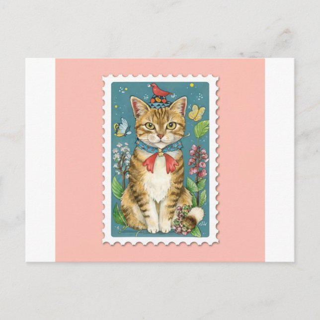 Charming Cat Postcards for Feline Fanatics (Front)