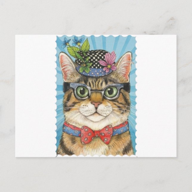 Charming Cat Postcards for Feline Fanatics (Front)