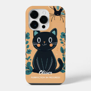 Charming Cat Vibes - Cosy & Cute Charm iPhone 14 Pro Case