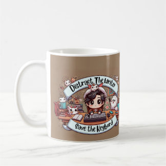 Charming Chaos: The Writer's Whimsical Woes Coffee Mug