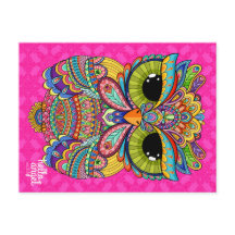 Charming Charlie Owl Postcard