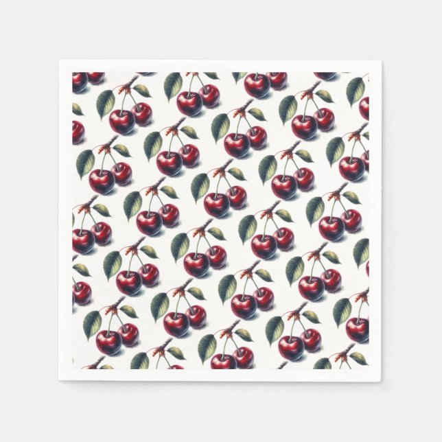 Charming Cherries Napkin (Front)