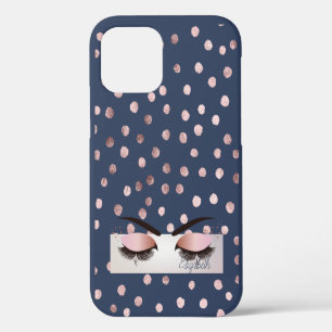 Charming Chic Blue,Confetti,Cool Faux Lashes iPhone 12 Case