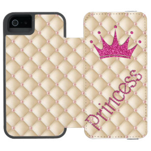 Charming Chic Pearls ,Tiara, Princess,Glittery Incipio Watson™ iPhone 5 Wallet Case