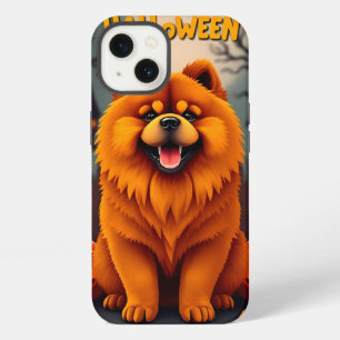 Charming Chow Chow Dog Celebrating Halloween iPhone 13 Case