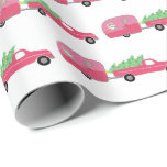 Charming Christmas Camper Vintage Trailer RV Xmas Wrapping Paper<br><div class="desc">Hope you like this holiday design. Add your own text. Check my shop for more matching items like stickers, mugs, cards, shirts, tissue paper as well as other holiday patterns. Just a note: check to be sure the printing pattern works for you. Zazzle prints their pattern repeating each 36". Seams...</div>