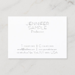 Charming Clean Design Professional Modern Plain Business Card