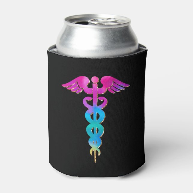 Charming & Colourful Medical Logo Design Can Cooler (Can Front)