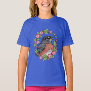 Charming Connecticut Bird With Mirabilis T-Shirt