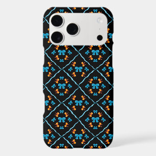 Charming Coquette Bow Geometric Tile Black Accent