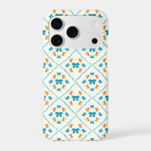 Charming Coquette Bow Geometric Tile Cream Accent
