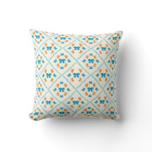 Charming Coquette Bow Geometric Tile Cream Accent
