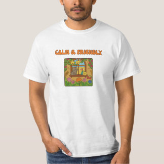 Charming Cosy Cats and Birds Scene - vintage desig T-Shirt
