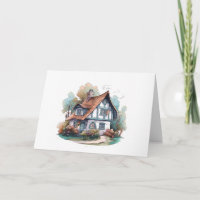 Charming Cottage Home Blank Note Cards