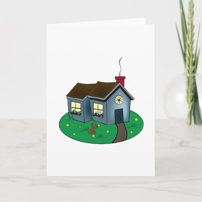 Charming Cottage Style House with Garden Card (Front)
