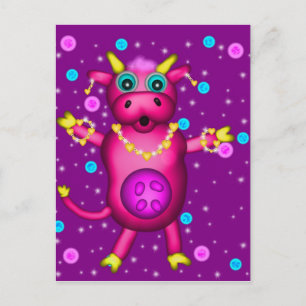 Charming Cow Postcard