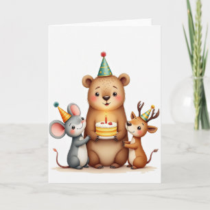 Charming Critters Party Card