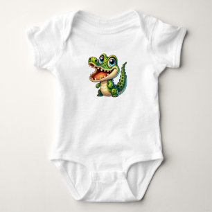 Charming Croc Baby Bodysuit