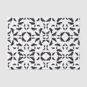 Charming crows with gifts tissue paper