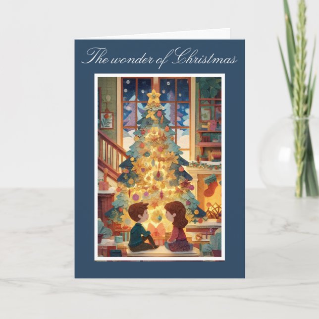 Charming cut paper Christmas Card (Front)