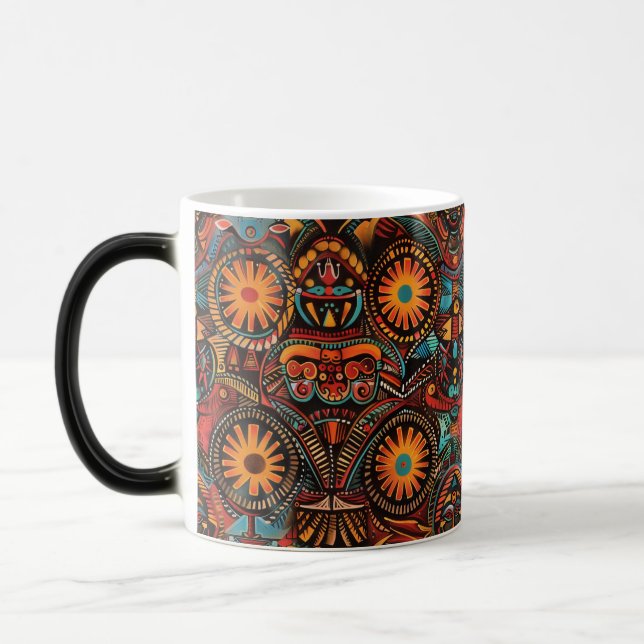 Charming Cyan "Timeless Ancestral Imprint" Morphin Magic Mug (Left)