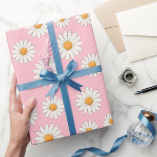 Charming Daisy Pattern – Floral Gift Wrapping Paper