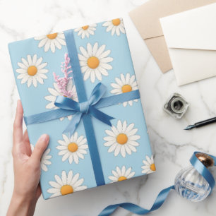 Charming Daisy Pattern – Floral Gift Wrapping Paper