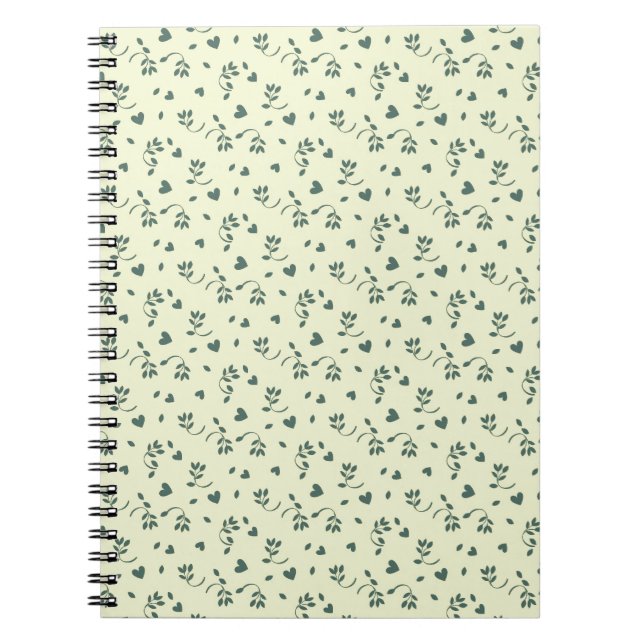 Charming Ditsy Print Spiral Notebook (Front)