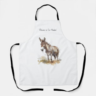 Charming Donkey Serenity, custom Apron