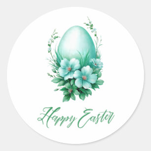 Charming Easter Egg – Festive Illustration Classic Round Sticker