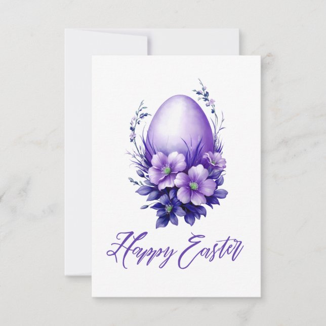 Charming Easter Egg Thank You Card (Front)