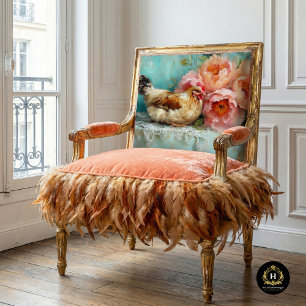 Charming Easter Rustic Chicken Peonies Decoupage Tissue Paper