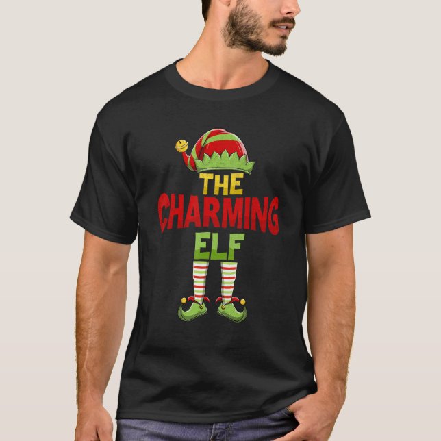 Charming ELF Family Matching Group Christmas Pajam T-Shirt (Front)