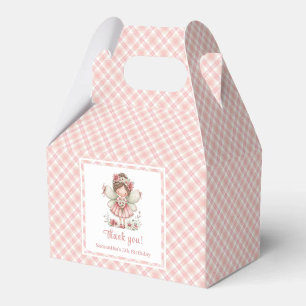 Charming Fairy Girl Blush Floral Birthday Favour  Box