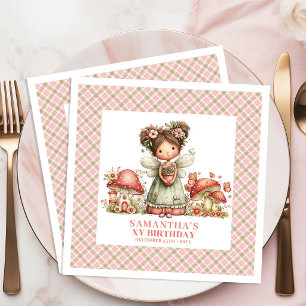 Charming Fairy Whimsical Garden Birthday Party   Napkin