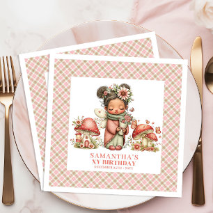 Charming Fairy Whimsical Garden Party Birthday  Napkin