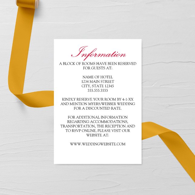 Charming Fall Leaf Monogram Wedding Enclosure Card (Creator Uploaded)