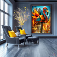 Charming Flamingo – Cubist Cool in Shades
