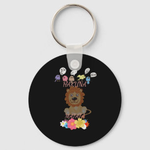 Charming "Flora and Fauna Hakuna Matata" Baby Lion Key Ring