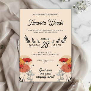 Charming Floral Fest Celebration Invitation