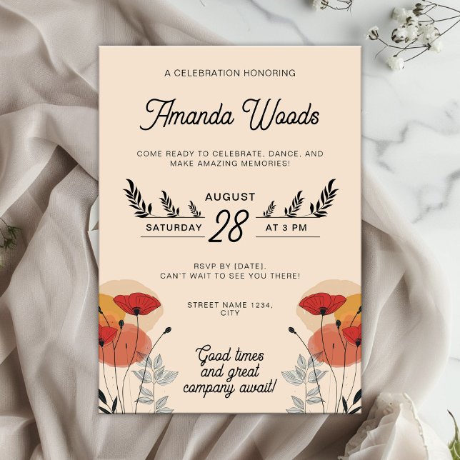 Charming Floral Fest Celebration Invitation (Creator Uploaded)