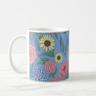 Charming Floral Mugs,Perfect Gifts for Flower Coffee Mug
