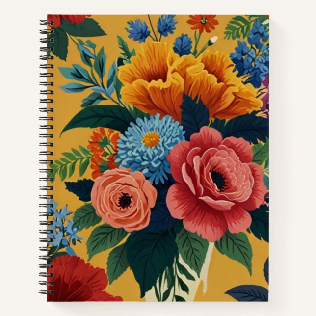 Charming Floral  Notebook (Front)