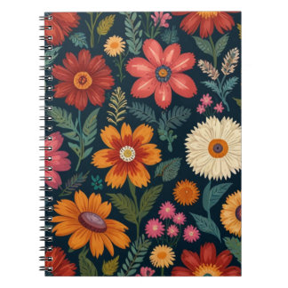 Charming Floral Notebook