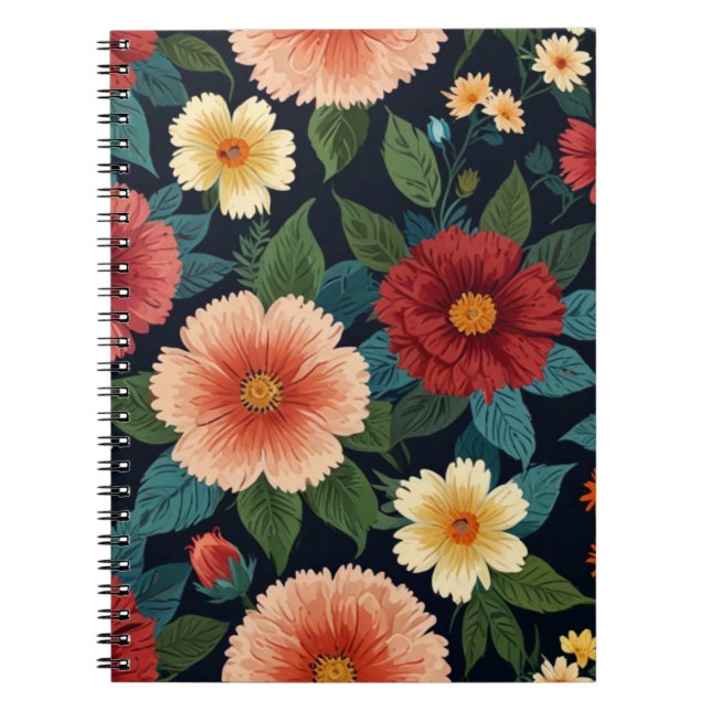 Charming Floral  Notebook (Front)