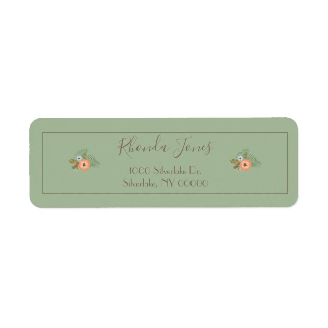 Charming Floral Rustic Design (Front)