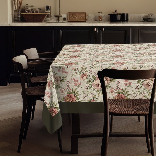 Charming Floral Tablecloth for a Cosy Farmhouse (Charming Floral Tablecloth for a Cozy Farmhouse)