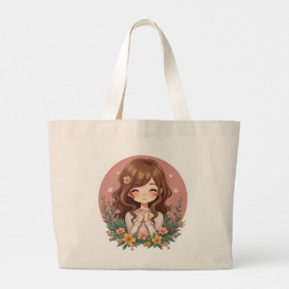 Charming Floral Tote Bag