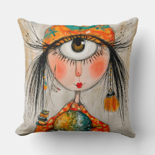 Charming Fortune Teller Cyclops Cushion