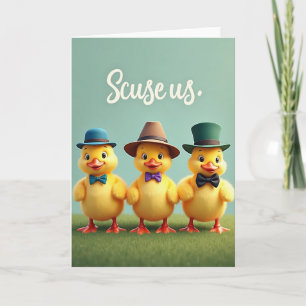 Charming Fowl Friends Greeting Card